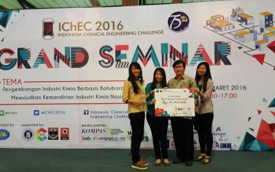 Mahasiswa Teknik Kimia UNPAR Juara IChEC 2016