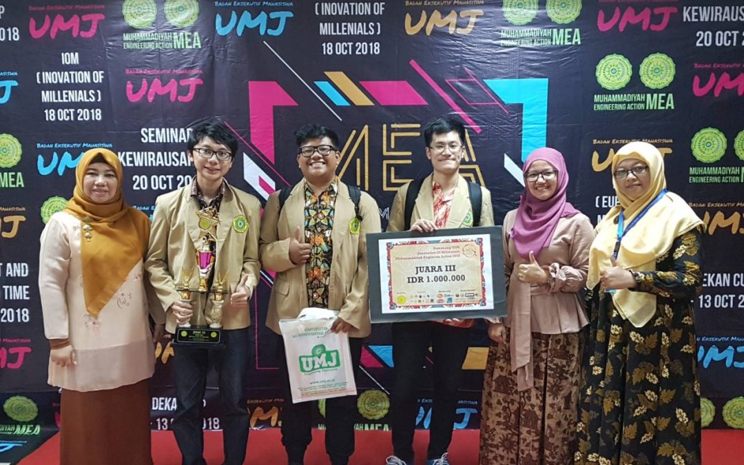 Mahasiswa Teknik Kimia UNPAR Raih Juara ke-3 Lomba Esai IOM Muhammadiyah Engineers Action 2018