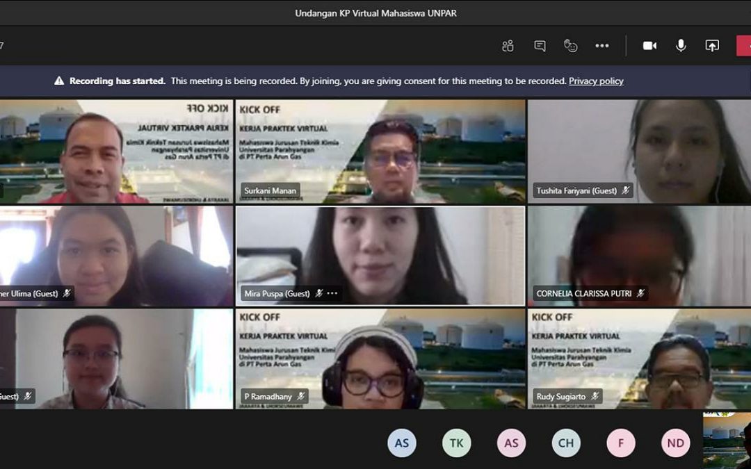Perta Arun Gas Adakan Kerja Praktek Virtual