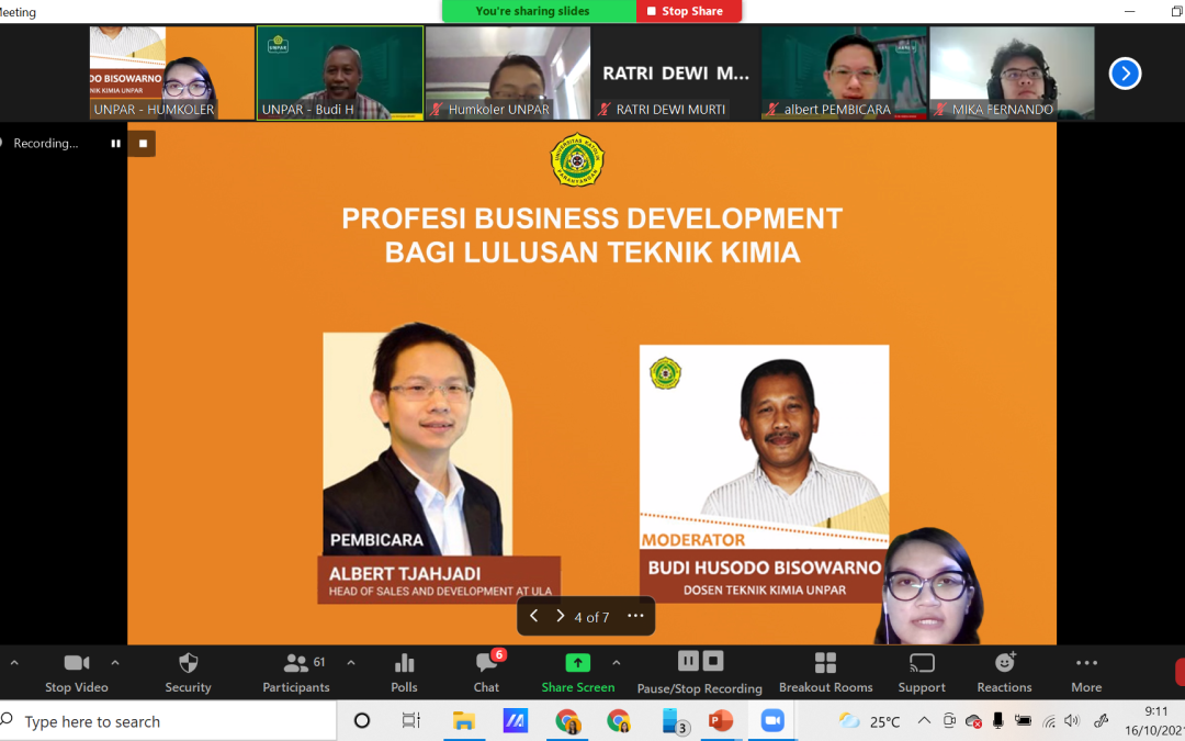 Profesi Business Development bagi Lulusan Teknik Kimia