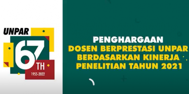 Dosen TK UNPAR Meraih Penghargaan dari LPPM UNPAR