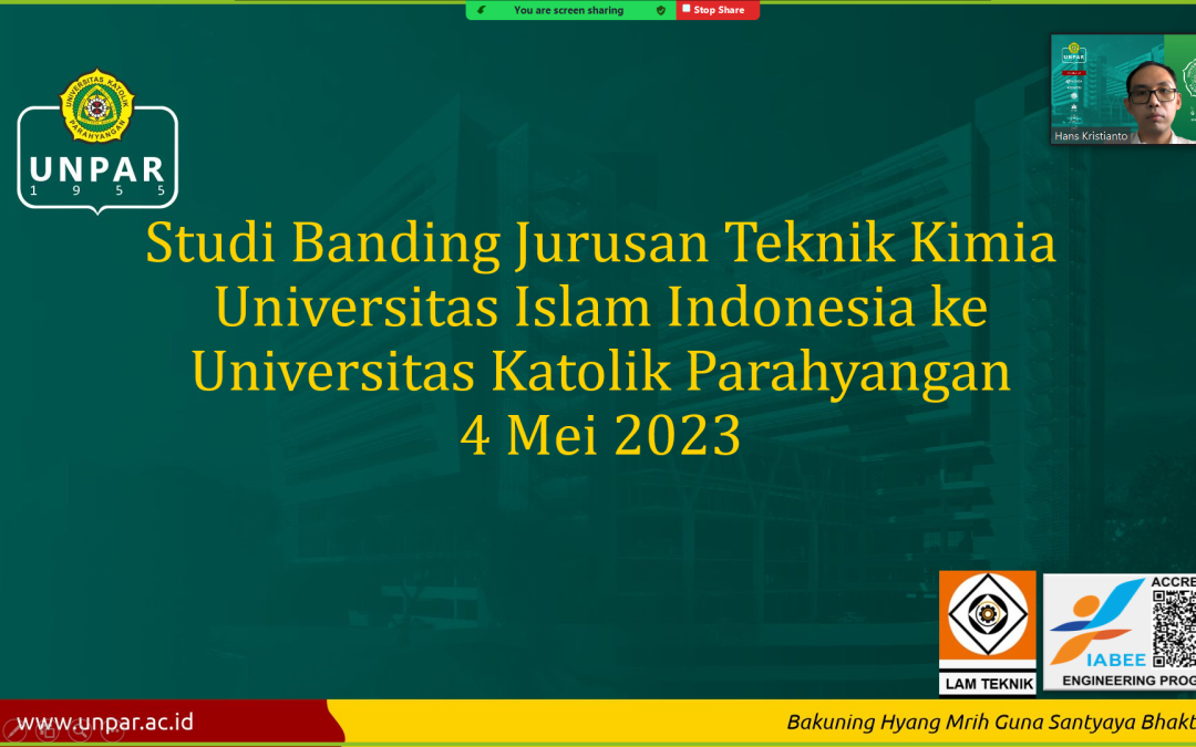 Studi Banding dari Jurusan Teknik Kimia UII